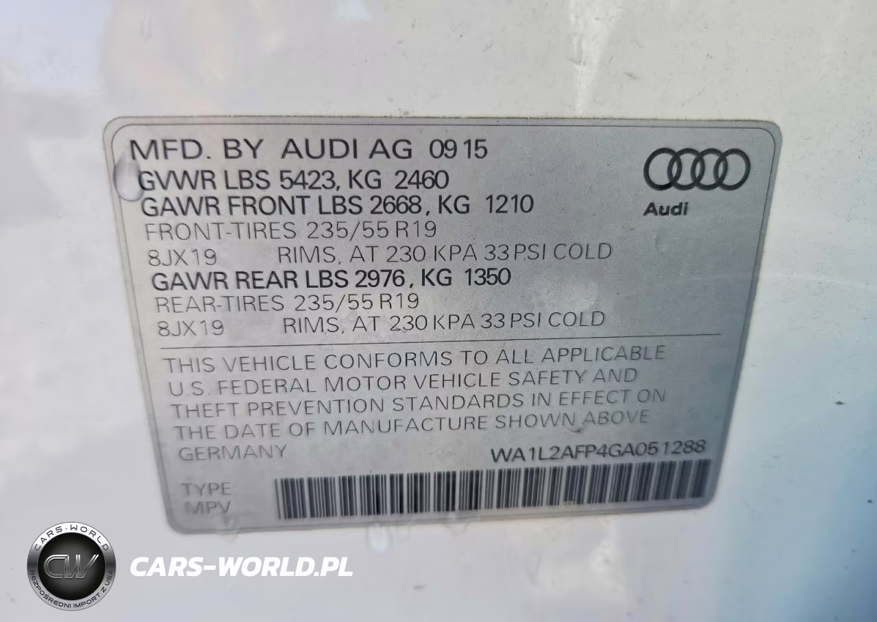2016 Audi Q5 Premium Plus VIN:WA1L2AFP4GA051288 - 14