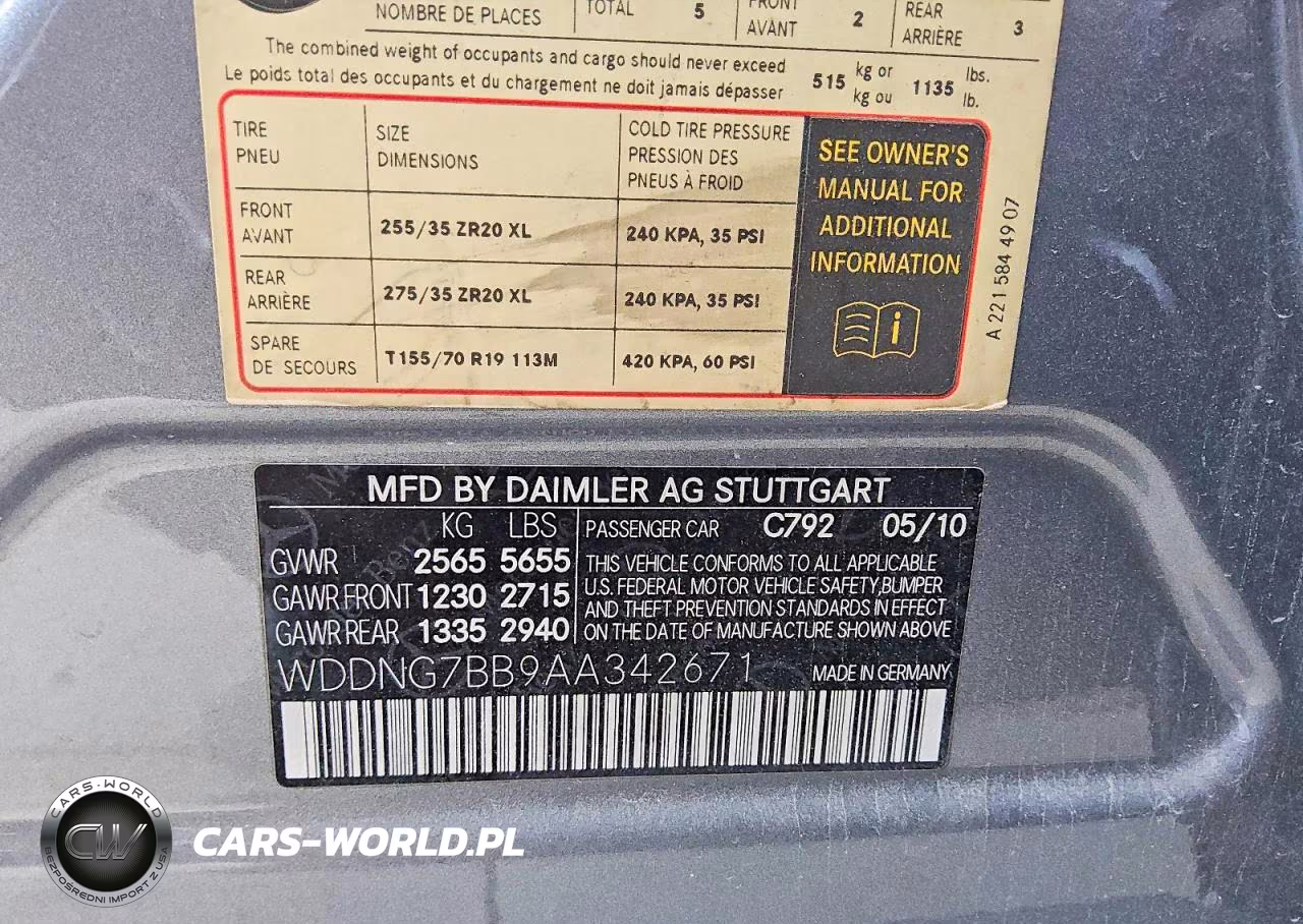 2010 Mercedes-Benz S 550 VIN:WDDNG7BB9AA342671 - 13