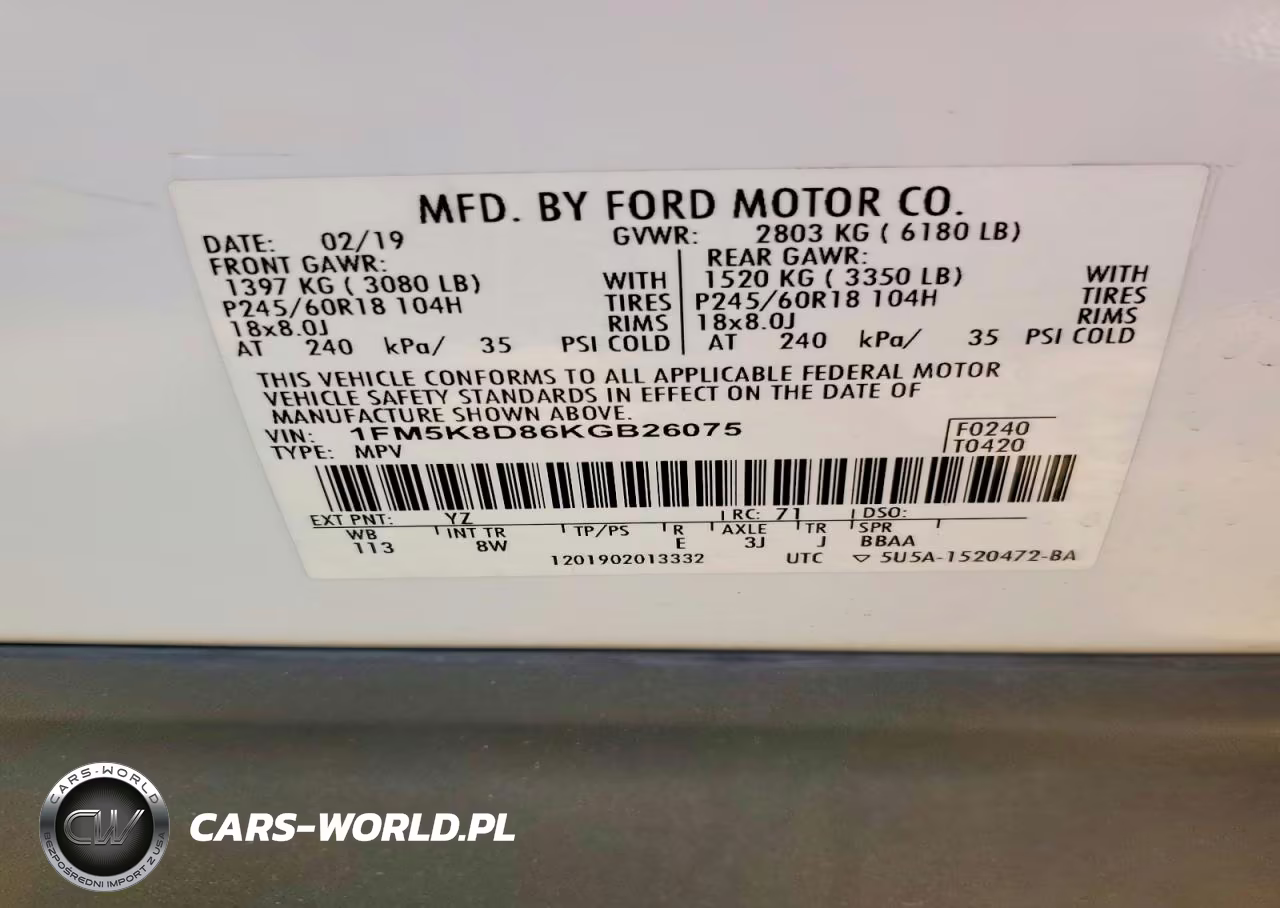2019 Ford Explorer Xlt VIN:1FM5K8D86KGB26075 - 13