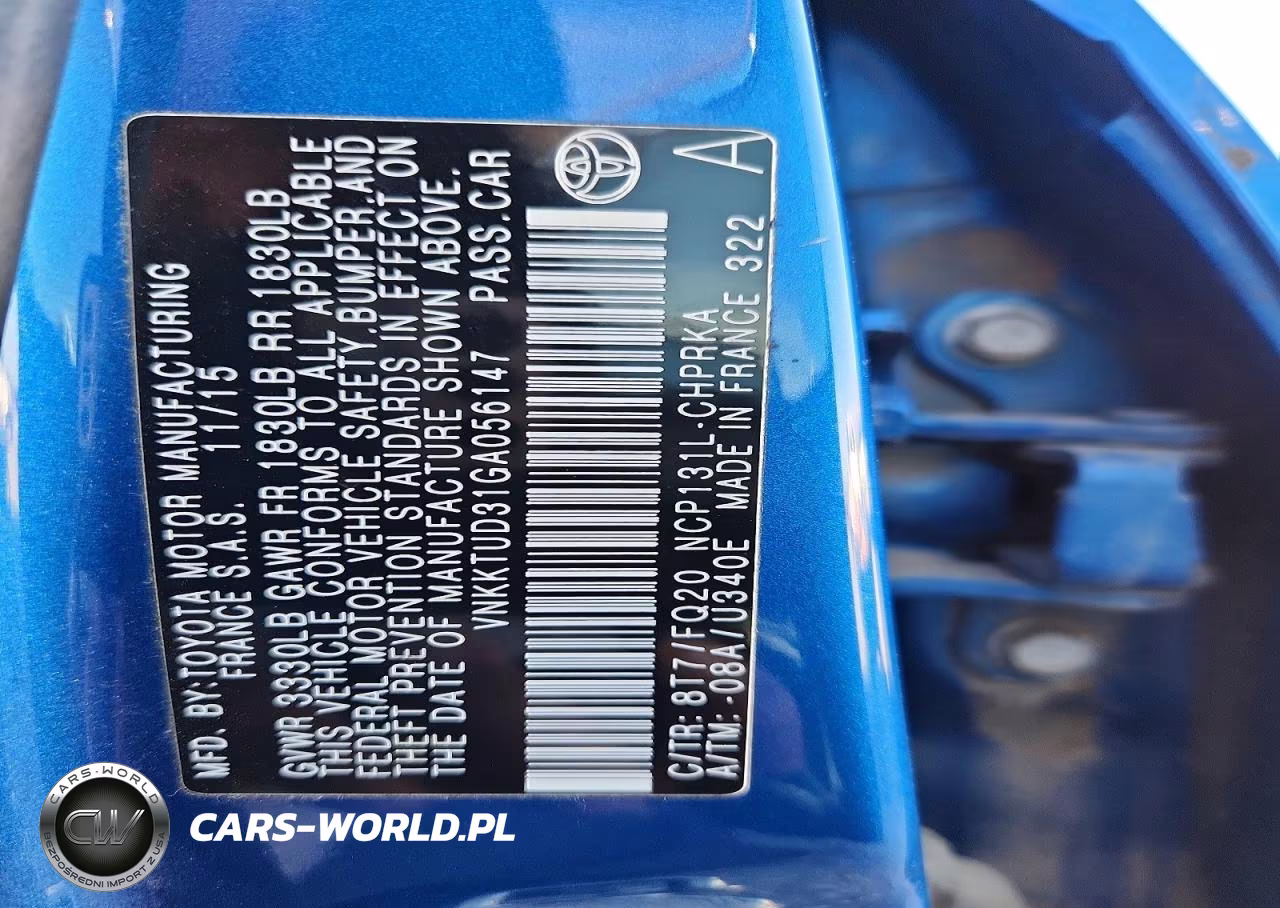 2016 Toyota Yaris 5-Door L VIN:VNKKTUD31GA056147 - 12