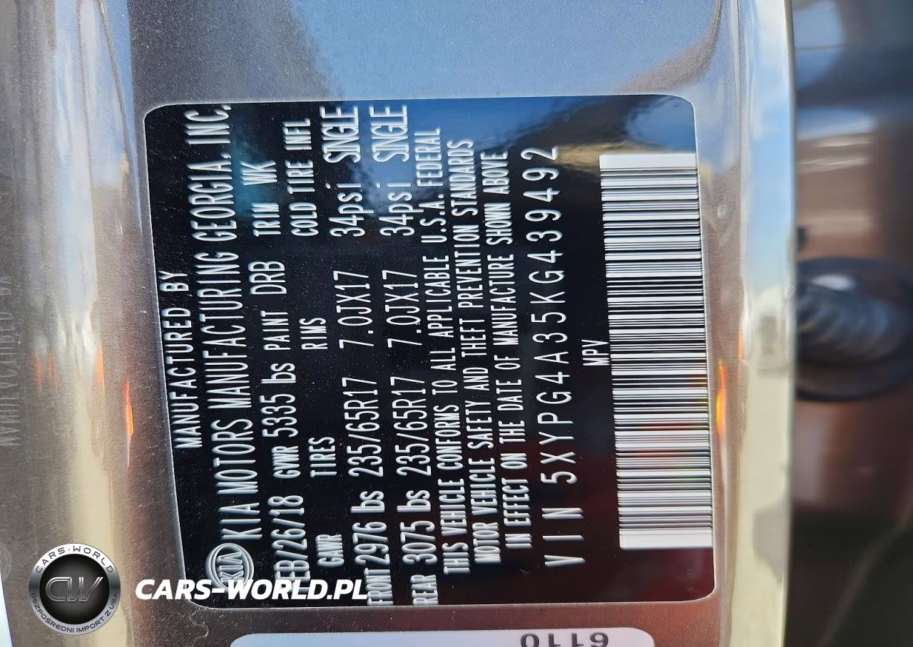 2019 Kia Sorento Lx VIN:5XYPG4A35KG439492 - 14