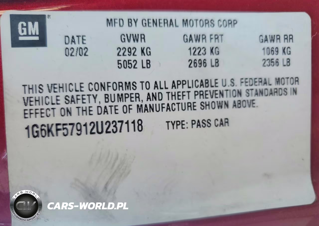 2002 Cadillac Deville Dts VIN:1G6KF57912U237118 - 12