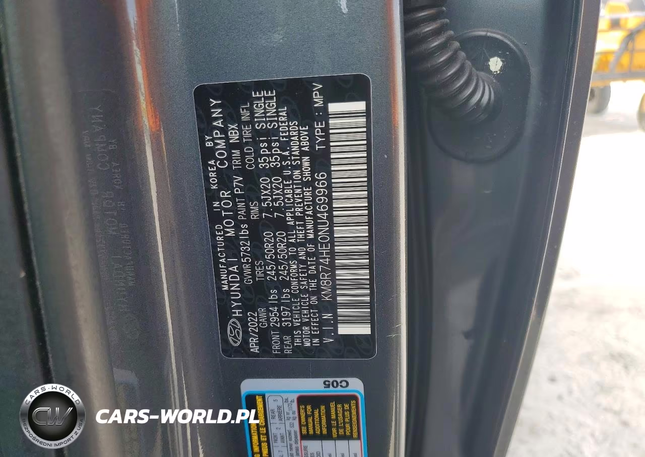 2022 Hyundai Palisade Calligraphy VIN:KM8R74HE0NU469966 - 14