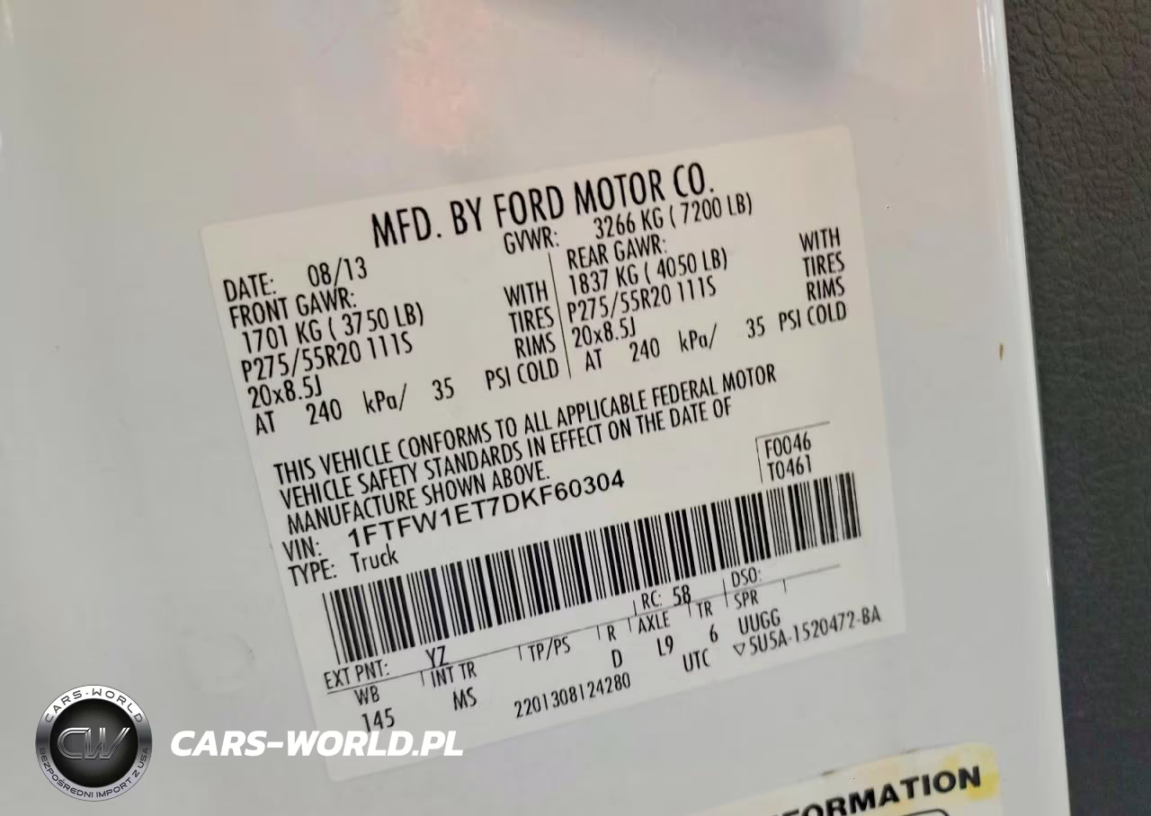 2013 Ford F150 Supercrew VIN:1FTFW1ET7DKF60304 - 12
