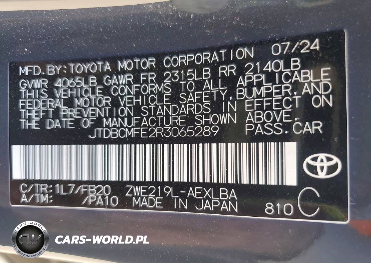 2024 Toyota Corolla Hybrid Le VIN:JTDBCMFE2R3065289 - 12