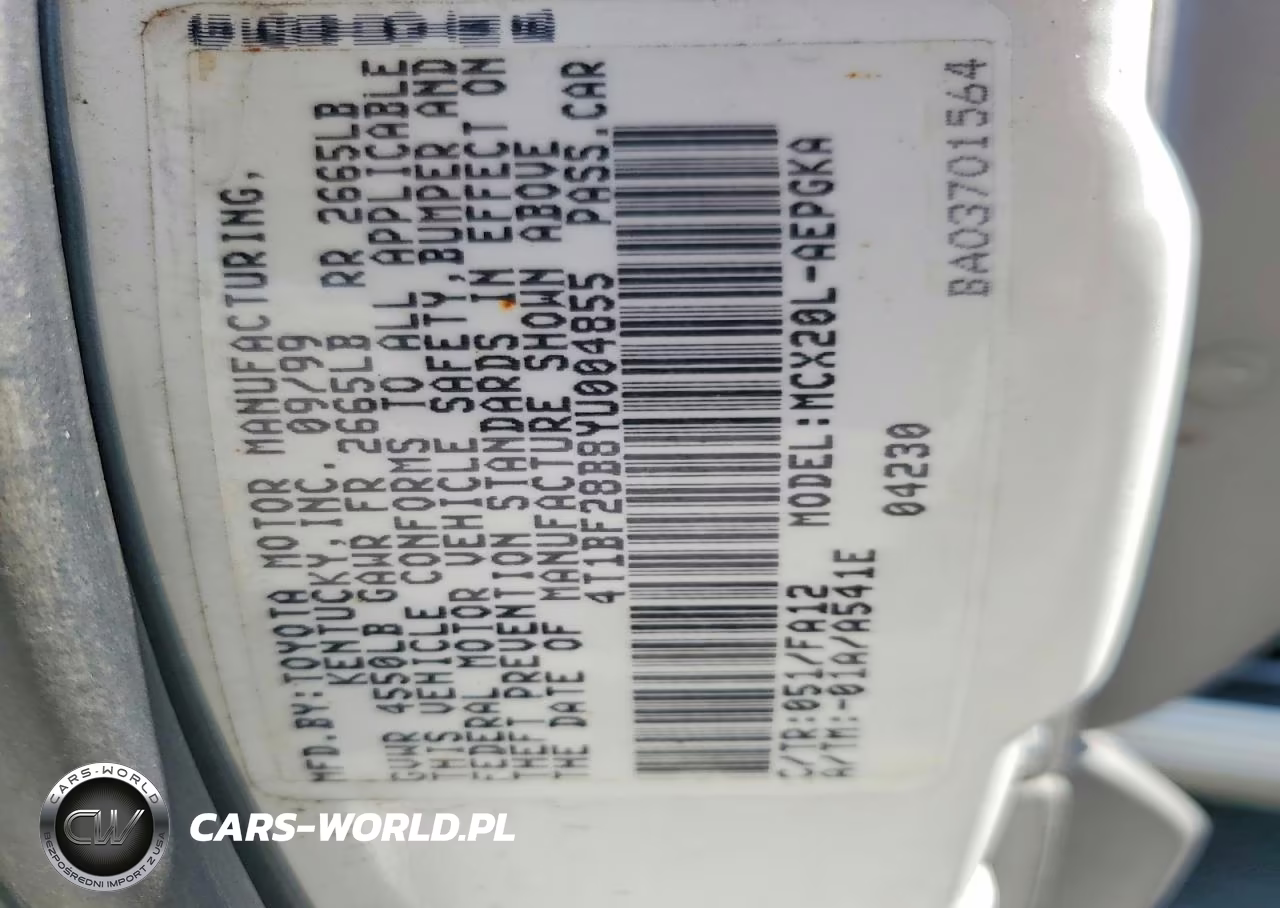 2000 Toyota Avalon Xls VIN:4T1BF28B8YU004855 - 12