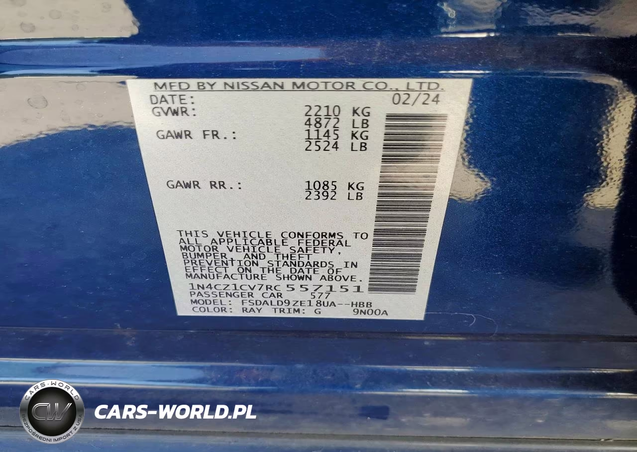 2024 Nissan Leaf Sv Plus VIN:1N4CZ1CV7RC557151 - 14