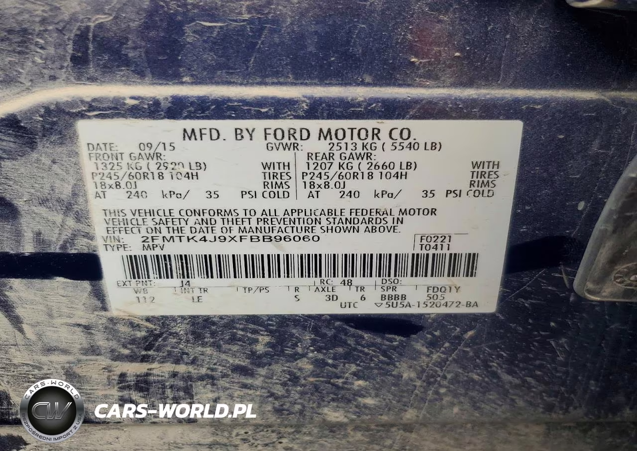2015 Ford Edge Sel VIN:2FMTK4J9XFBB96060 - 13