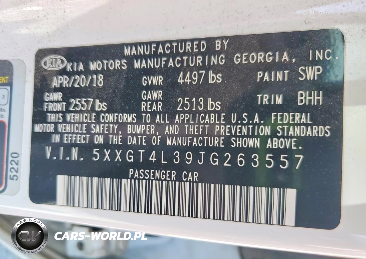 2018 Kia Optima Lx VIN:5XXGT4L39JG263557 - 12