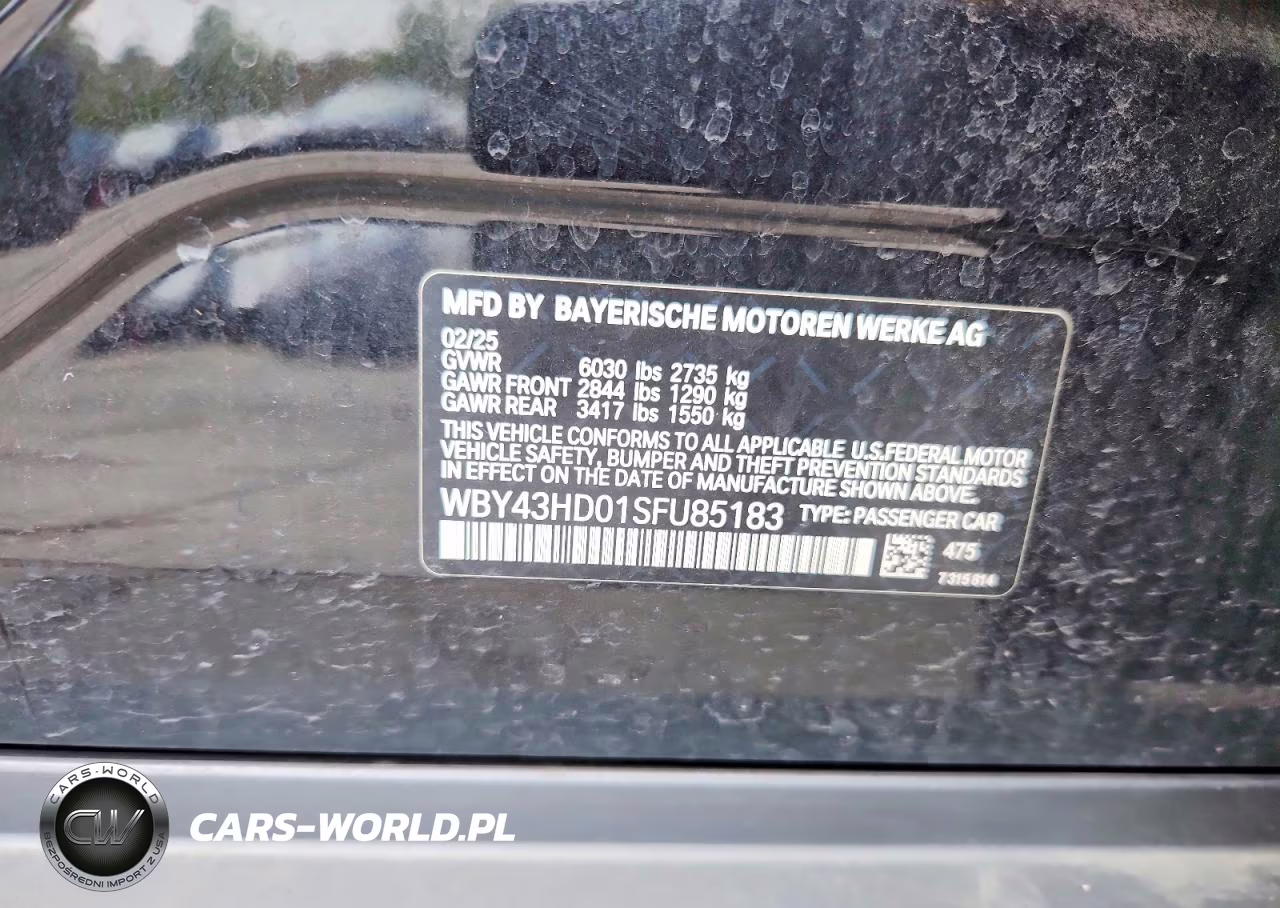 2025 BMW I4 xDrive 40 VIN:WBY43HD01SFU85183 - 13