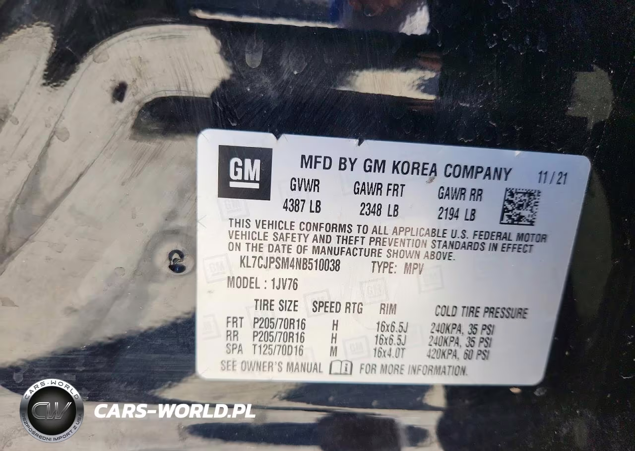 2022 Chevrolet Trax 1Lt VIN:KL7CJPSM4NB510038 - 13