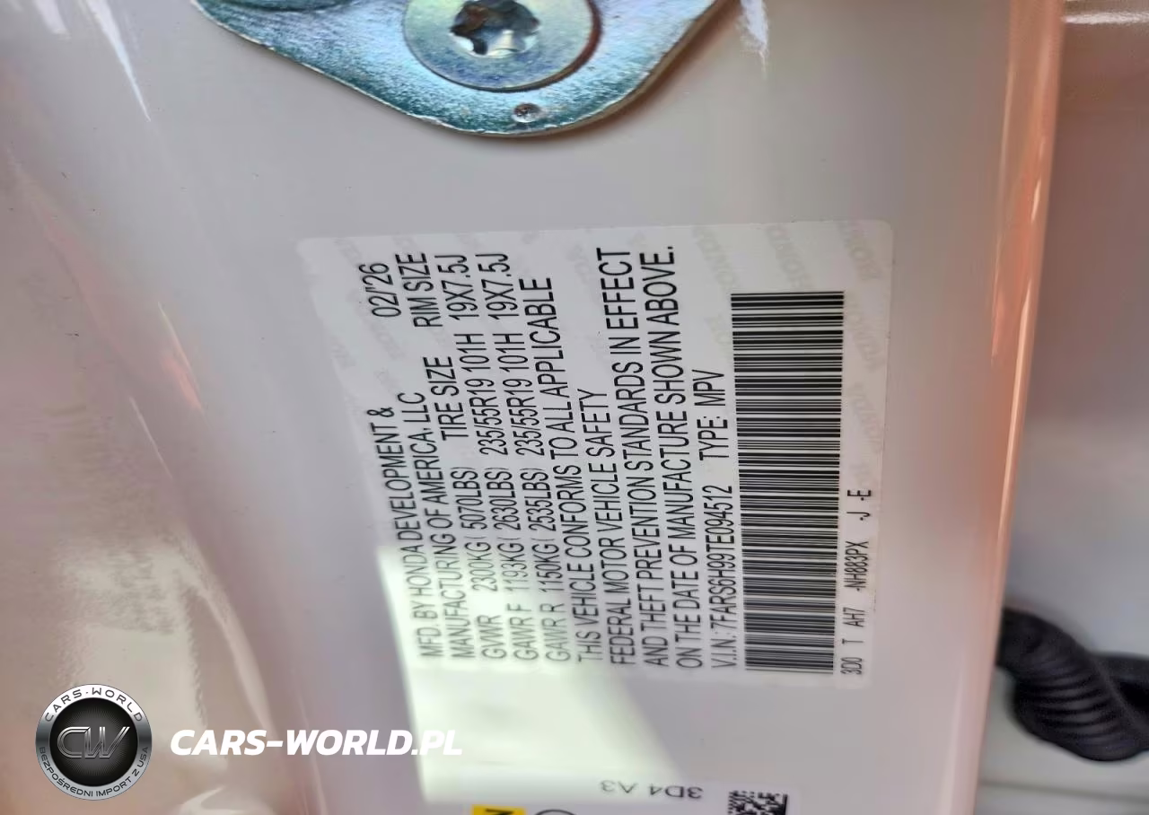 2026 Honda Cr-V Sport Touring VIN:7FARS6H99TE094512 - 13