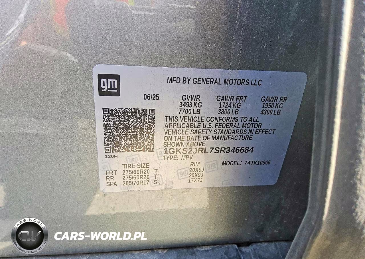 2025 GMC Yukon Xl Denali VIN:1GKS2JRL7SR346684 - 14