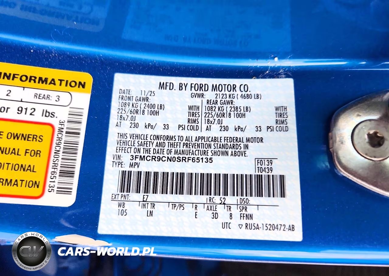 2025 Ford Bronco Sport Outer Banks VIN:3FMCR9CN0SRF65135 - 13