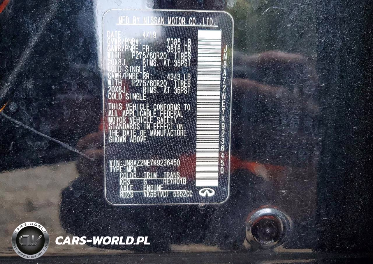 2019 Infiniti Qx80 Luxe VIN:JN8AZ2NE7K9236450 - 13