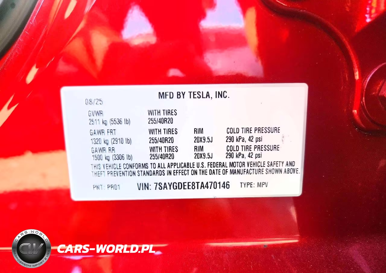 2026 Tesla Model Y VIN:7SAYGDEE8TA470146 - 14
