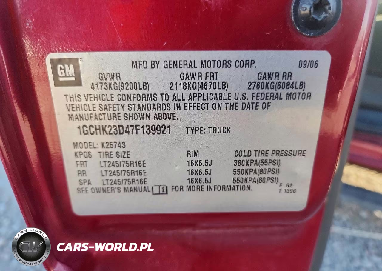 2007 Chevrolet Silverado K2500 Heavy Duty VIN:1GCHK23D47F139921 - 12
