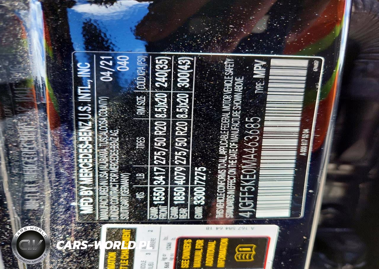 2021 Mercedes-Benz Gls 450 4Matic VIN:4JGFF5KE0MA463685 - 13