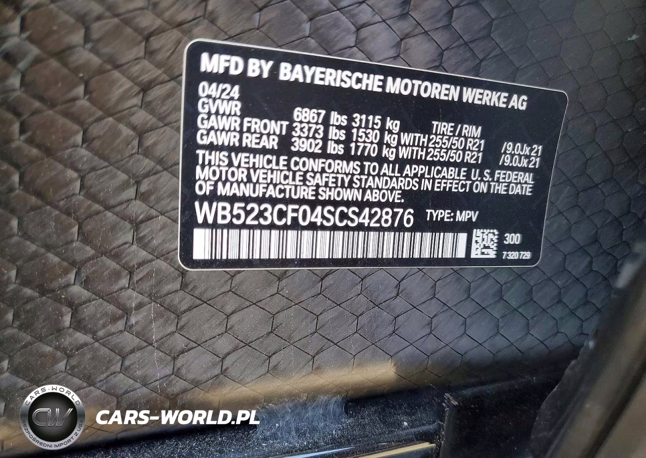 2025 BMW Ix xDrive50 VIN:WB523CF04SCS42876 - 13