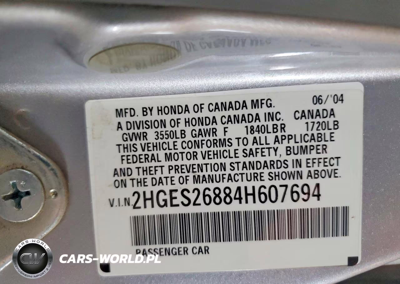 2004 Honda Civic Ex VIN:2HGES26884H607694 - 12