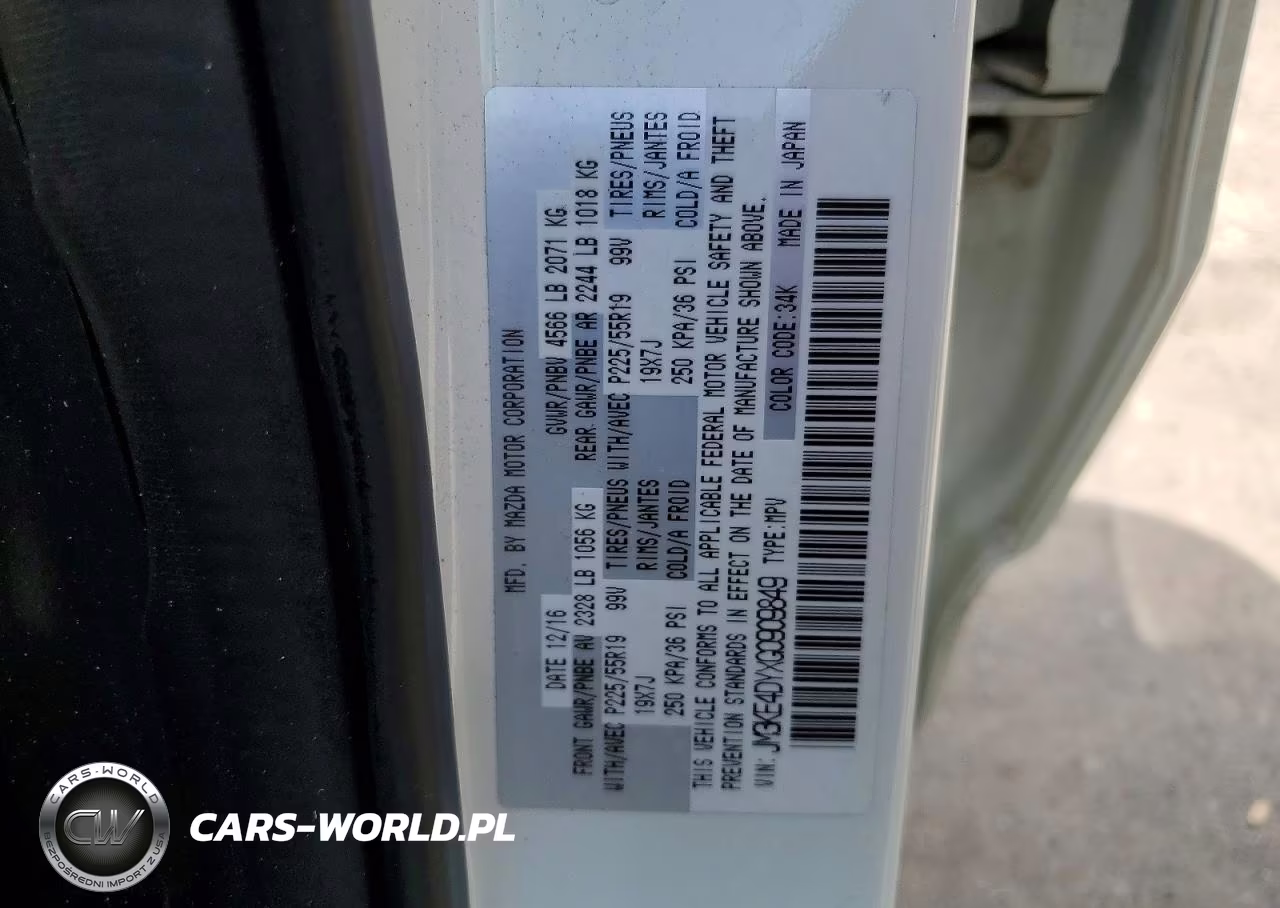 2016 Mazda Cx-5 Gt VIN:JM3KE4DYXG0909849 - 12
