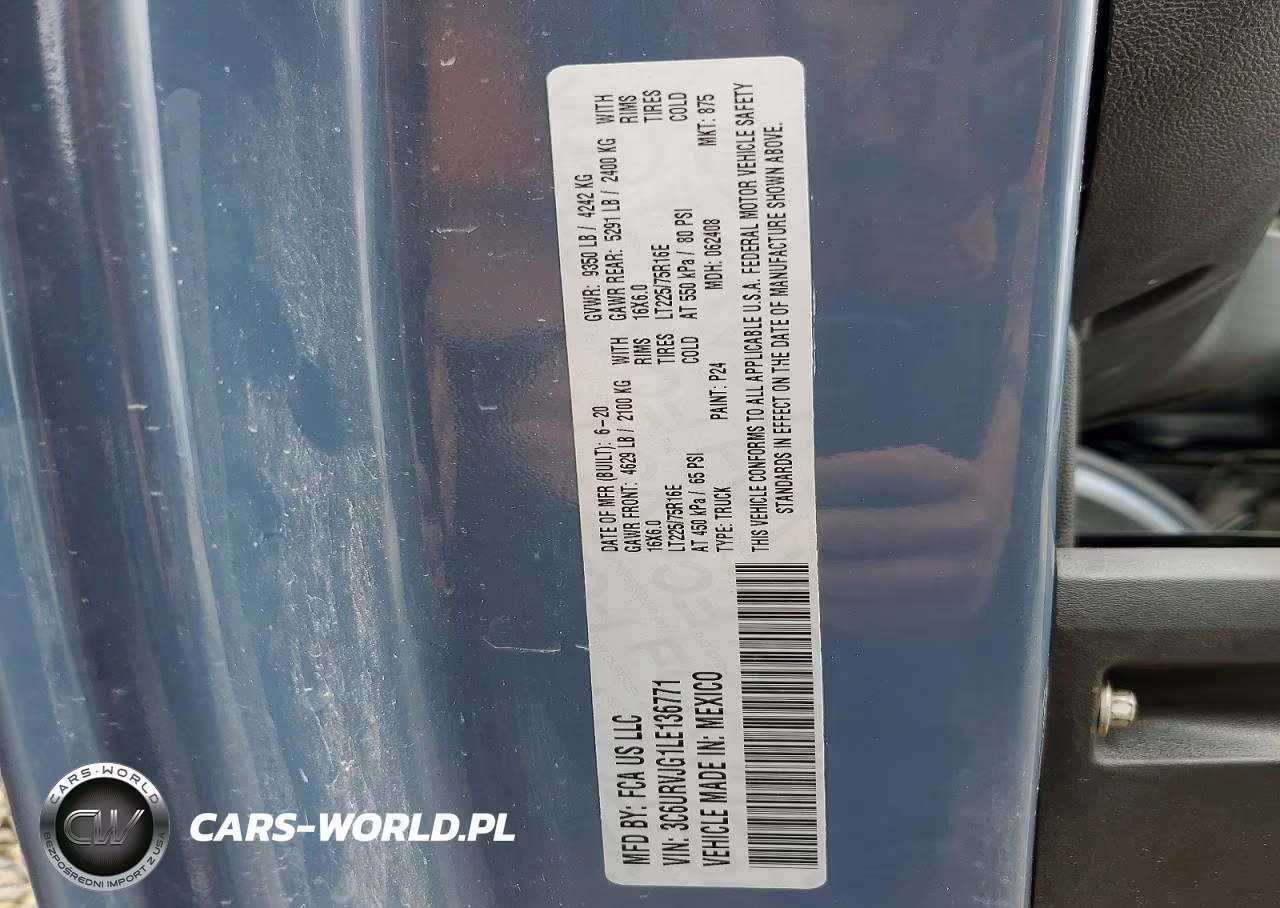 2020 Ram Promaster 3500 3500 High VIN:3C6URVJG1LE136771 - 13