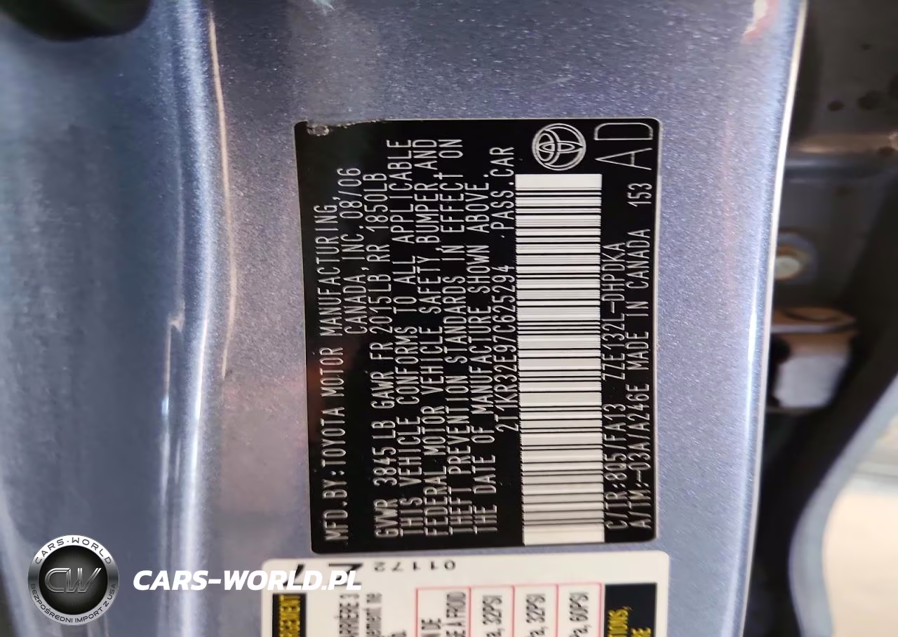 2007 Toyota Matrix Base VIN:2T1KR32E97C625294 - 12