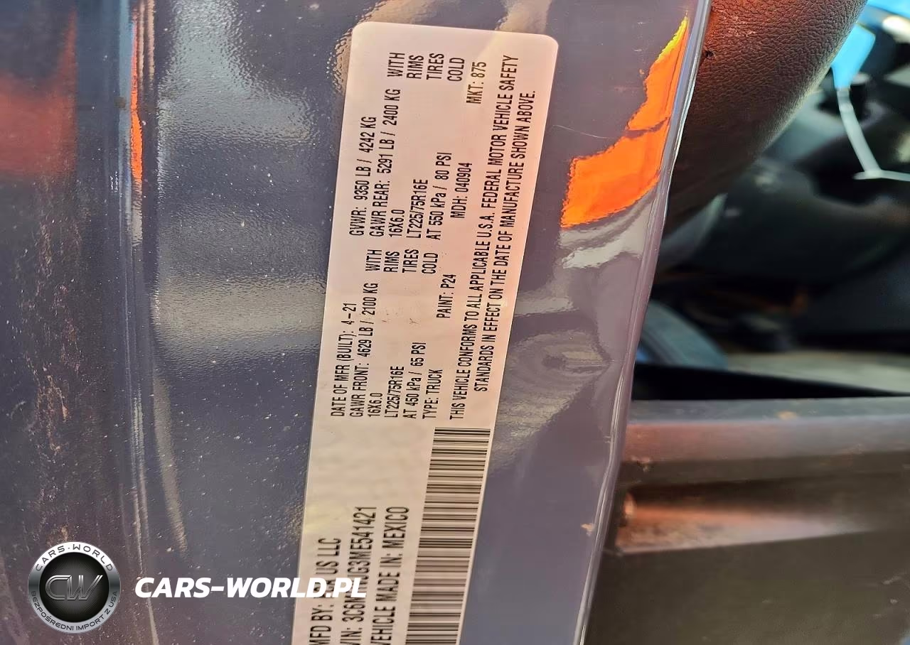 2021 Ram Promaster 3500 Delivery Van VIN:3C6MRVJG3ME541421 - 13