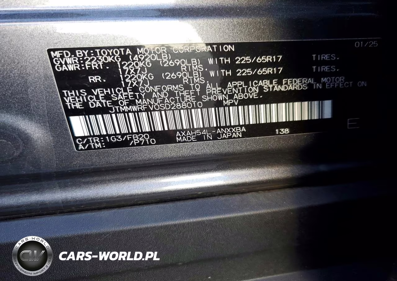 2025 Toyota Rav4 Le VIN:JTMMWRFV0SD288010 - 13