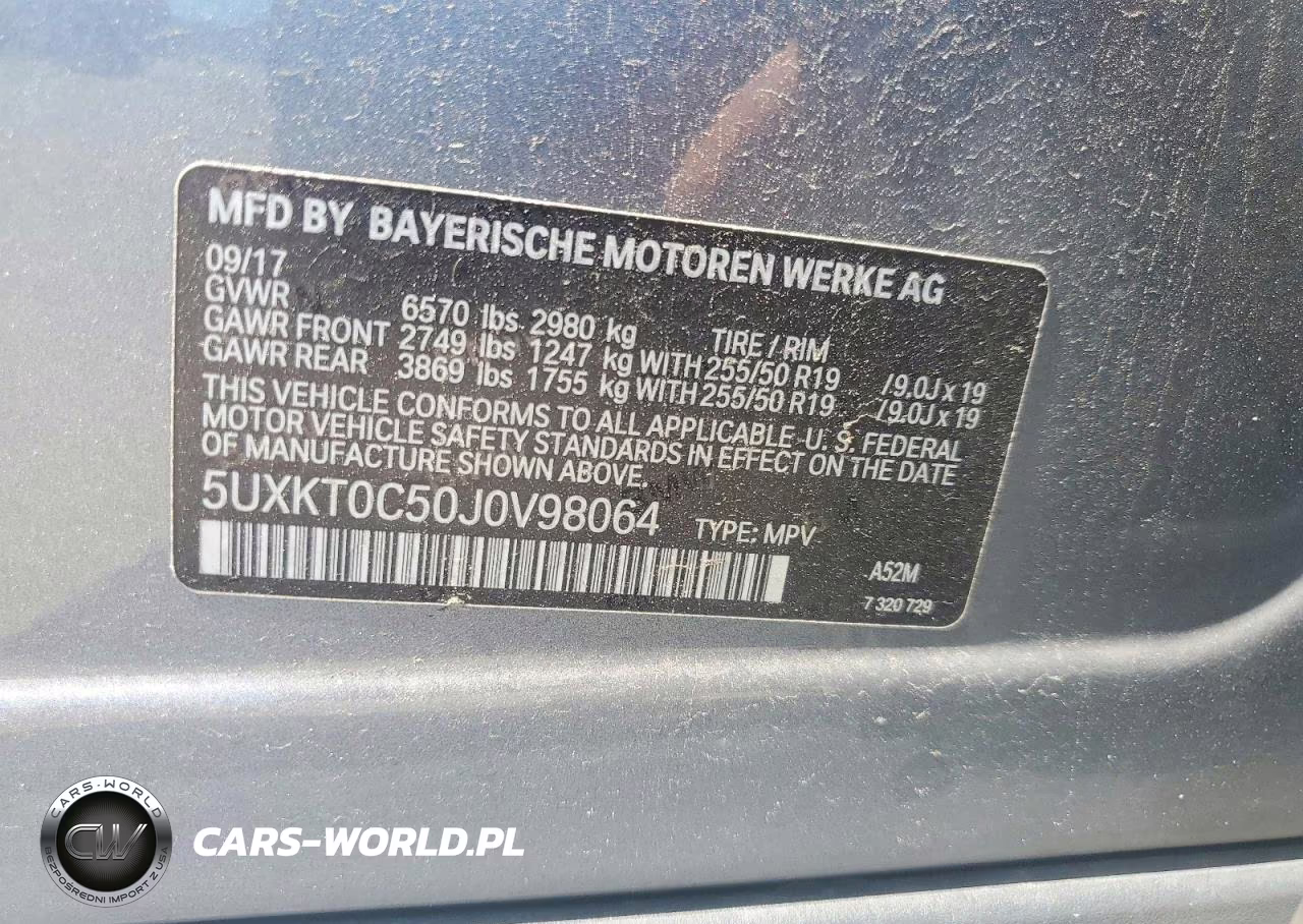 2018 BMW X5 Xdr40E VIN:5UXKT0C50J0V98064 - 13