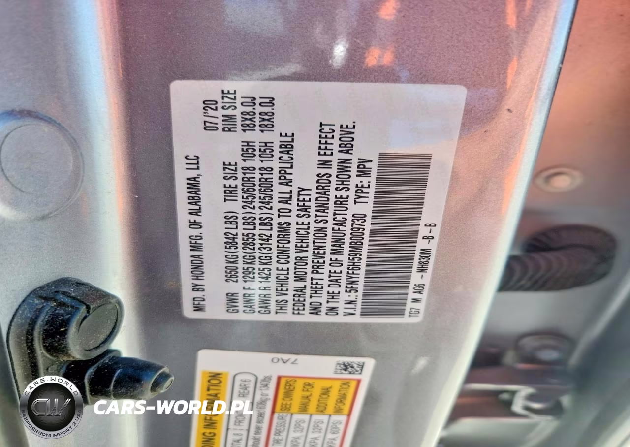 2021 Honda Pilot Exl VIN:5FNYF6H59MB009730 - 13