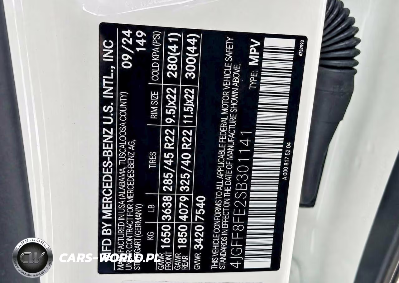 2025 Mercedes-Benz Gls 580 4Matic VIN:4JGFF8FE2SB301141 - 10