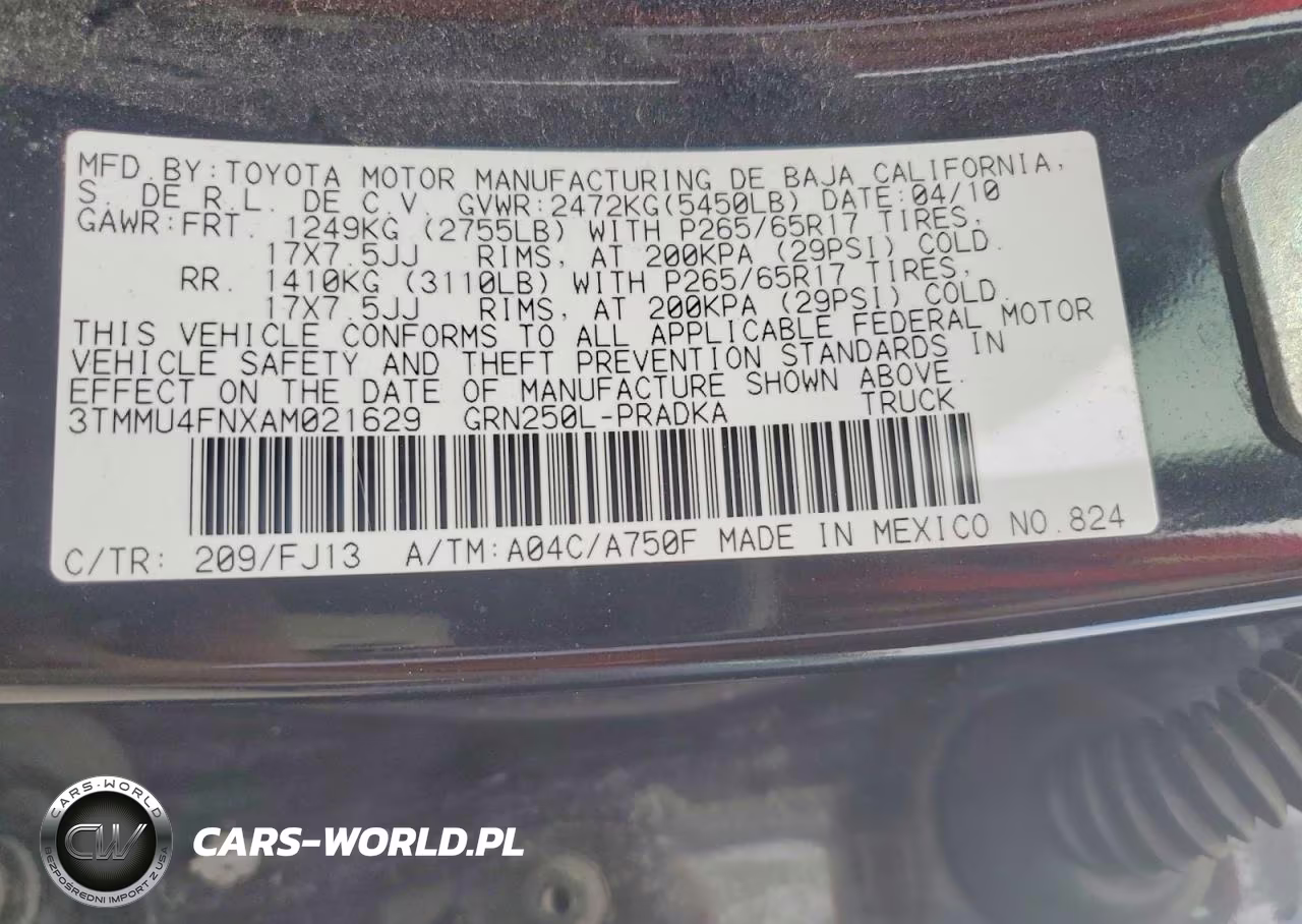 2010 Toyota Tacoma Double Cab Long Bed VIN:3TMMU4FNXAM021629 - 12