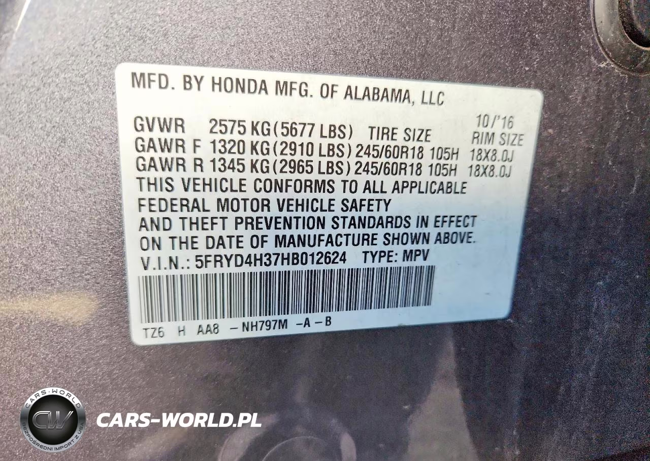 2017 Acura Mdx VIN:5FRYD4H37HB012624 - 14