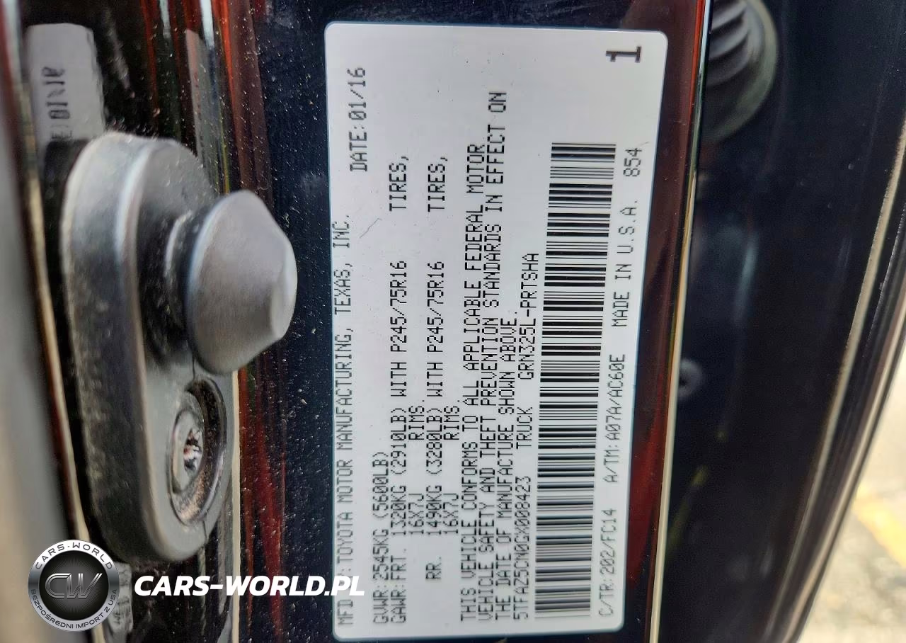 2016 Toyota Tacoma Sr5 V6 VIN:5TFAZ5CN0GX008423 - 12