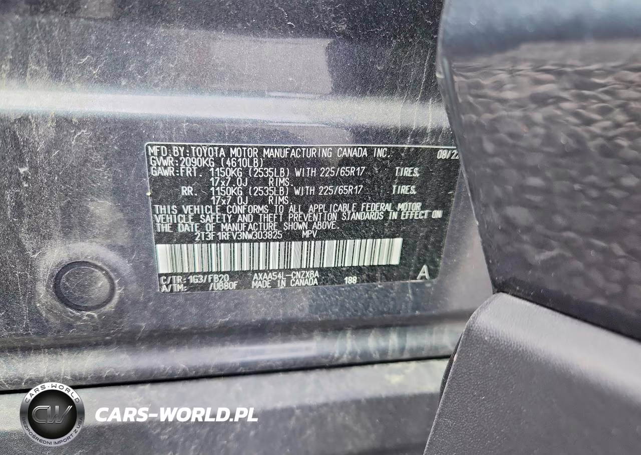 2022 Toyota Rav4 Le VIN:2T3F1RFV3NW303825 - 12