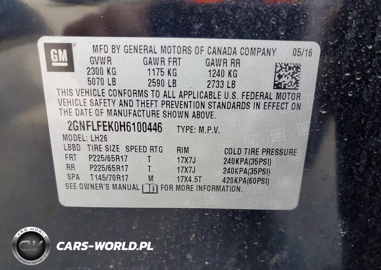 2017 Chevrolet Equinox Lt VIN:2GNFLFEK0H6100446 - 12