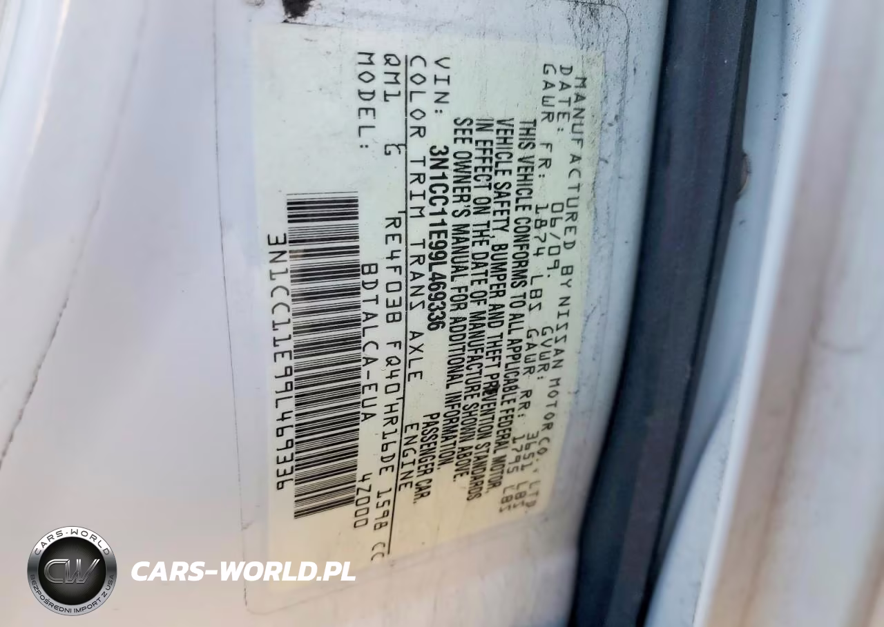 2009 Nissan Versa 1.6 Base VIN:3N1CC11E99L469336 - 12
