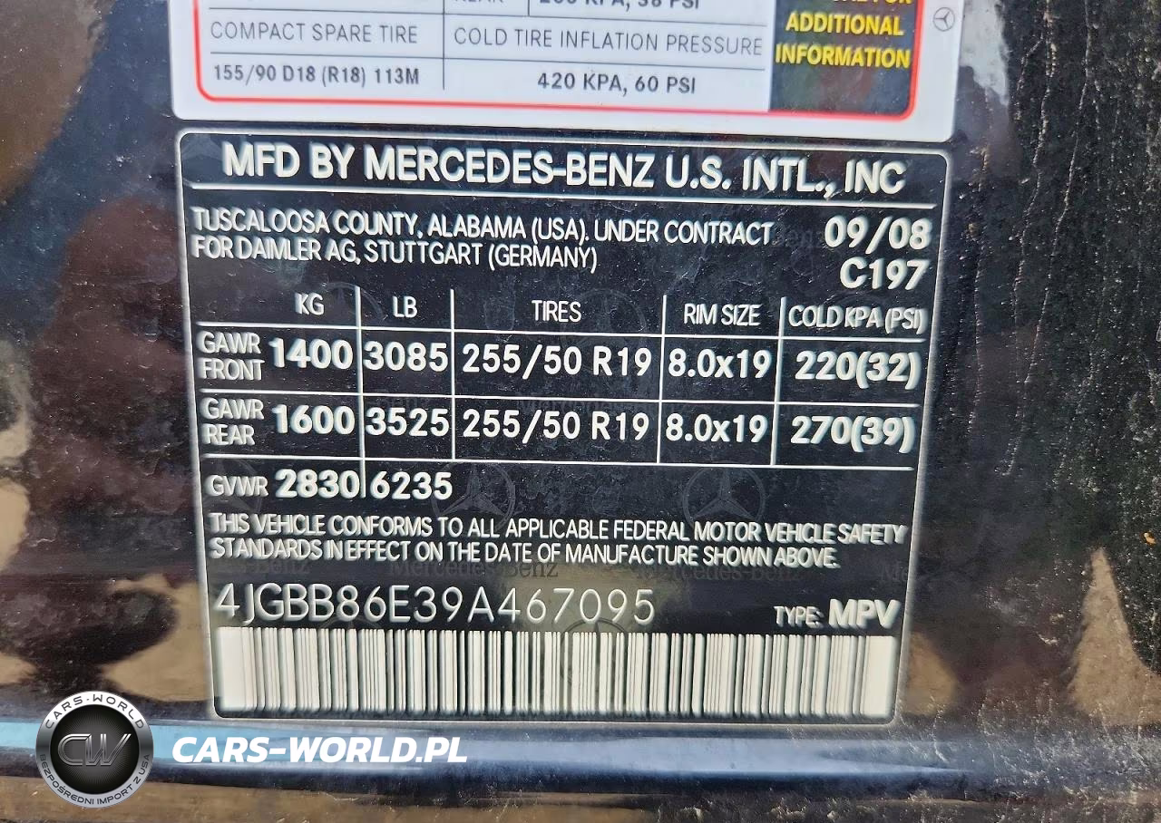 2009 Mercedes-Benz Ml 350 VIN:4JGBB86E39A467095 - 13