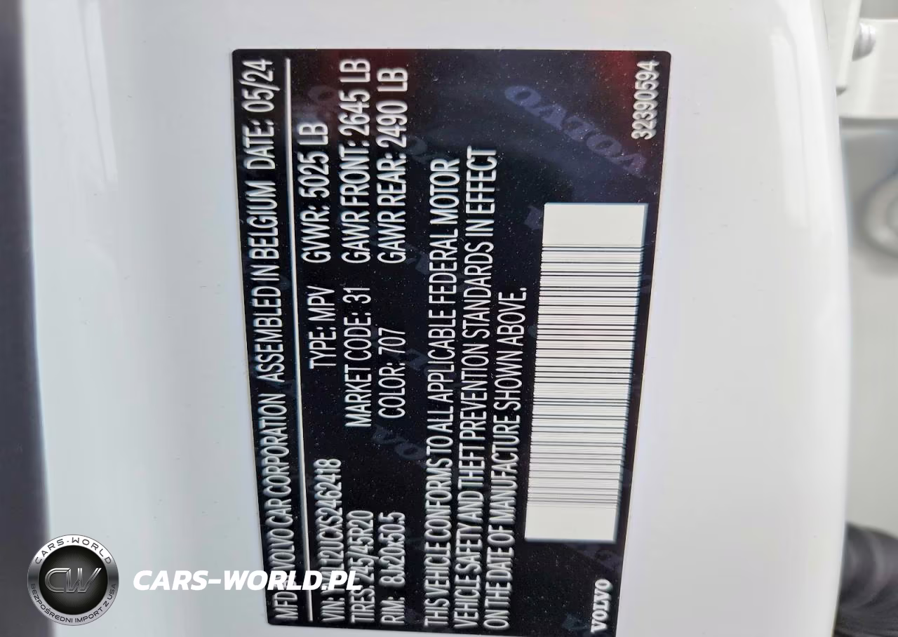 2025 Volvo Xc40 Plus VIN:YV4L12UCXS2462418 - 13
