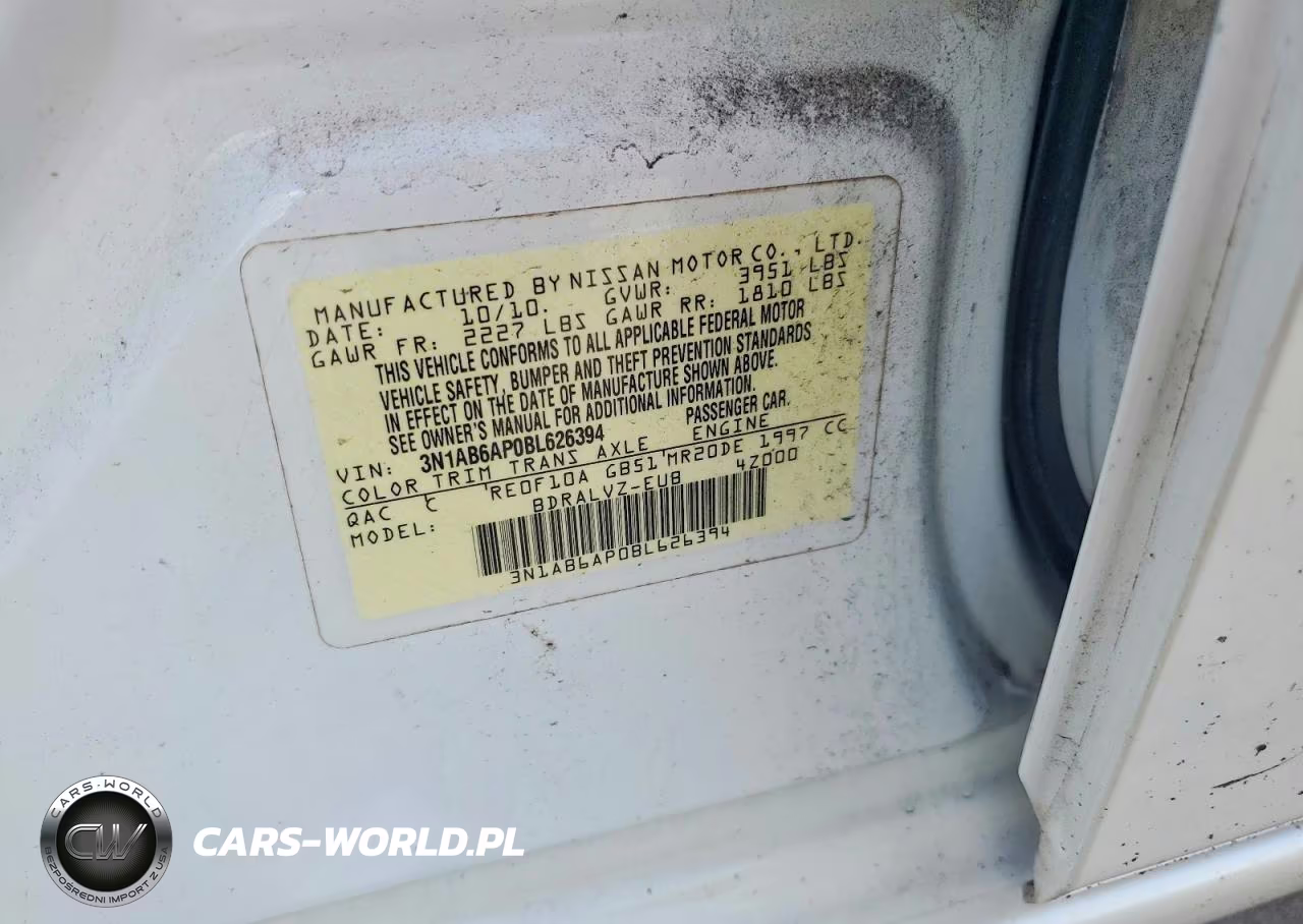 2011 Nissan Sentra 2.0 VIN:3N1AB6AP0BL626394 - 12