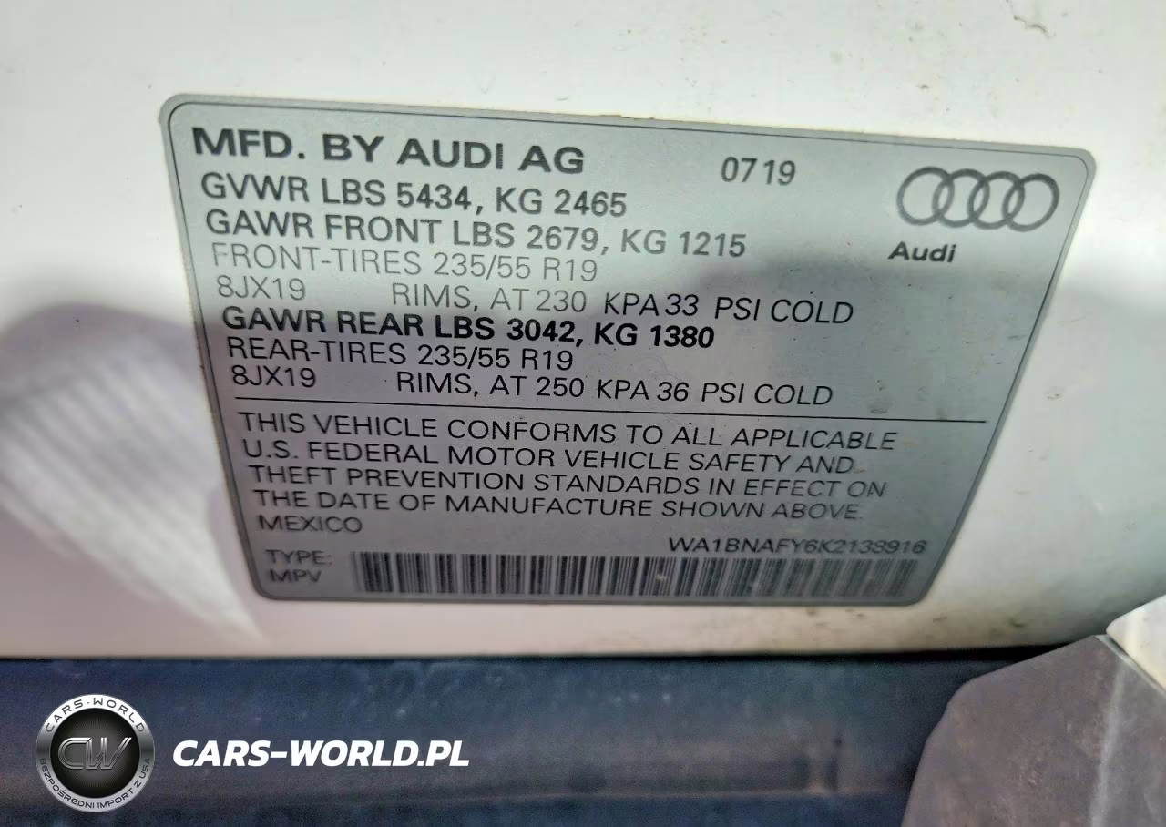 2019 Audi Q5 Premium Plus VIN:WA1BNAFY6K2138916 - 13