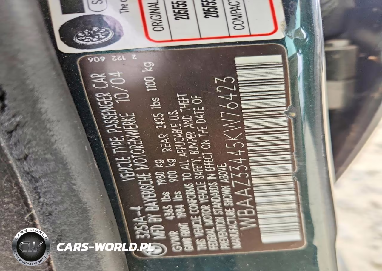 2005 BMW 325 Is Sulev VIN:WBAAZ33445KW76423 - 12