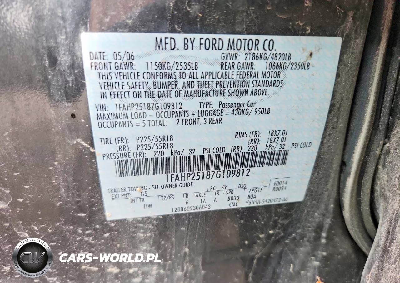 2007 Ford Five Hundred Limited VIN:1FAHP25187G109812 - 12