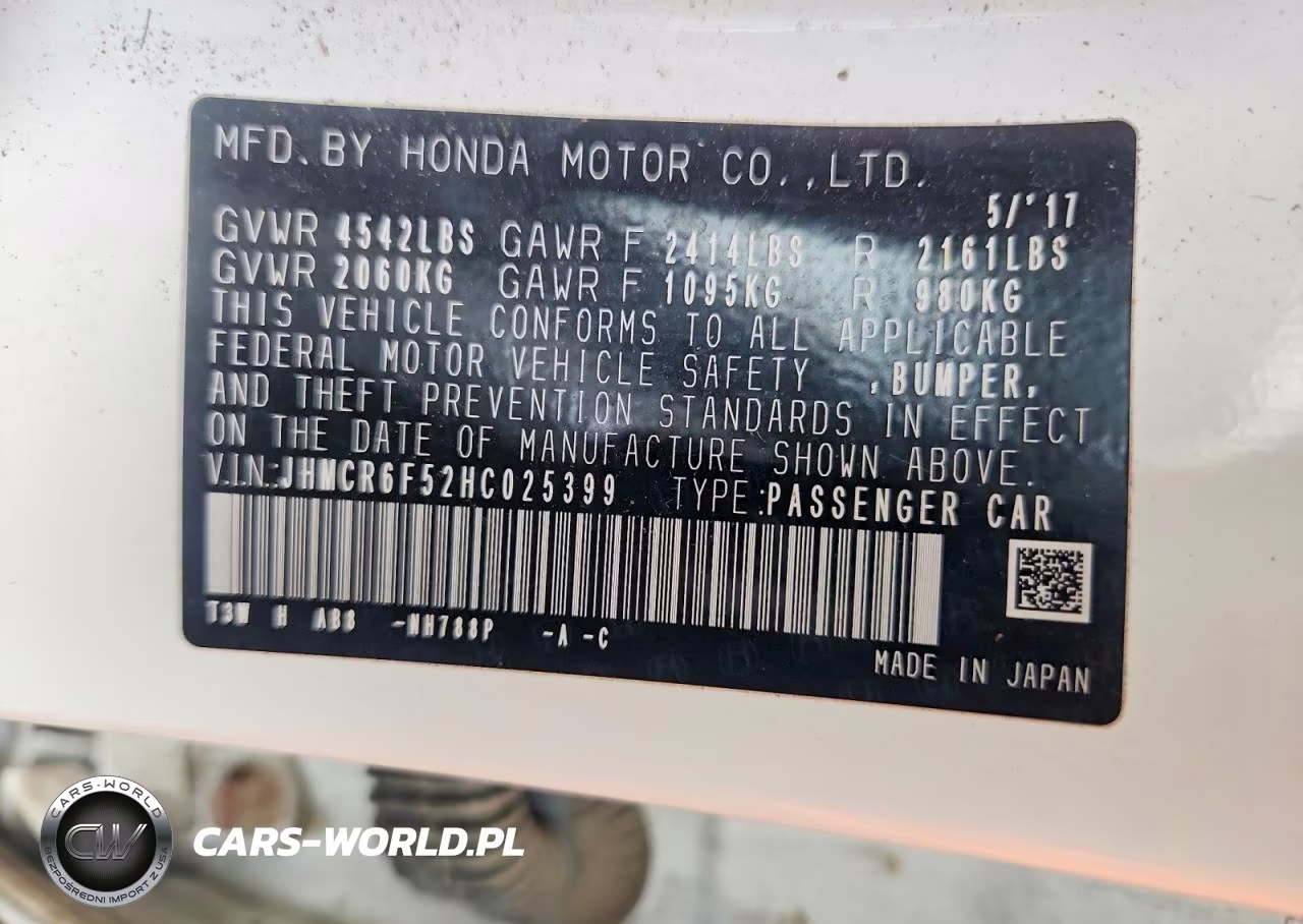 2017 Honda Accord Hybrid Exl VIN:JHMCR6F52HC025399 - 12
