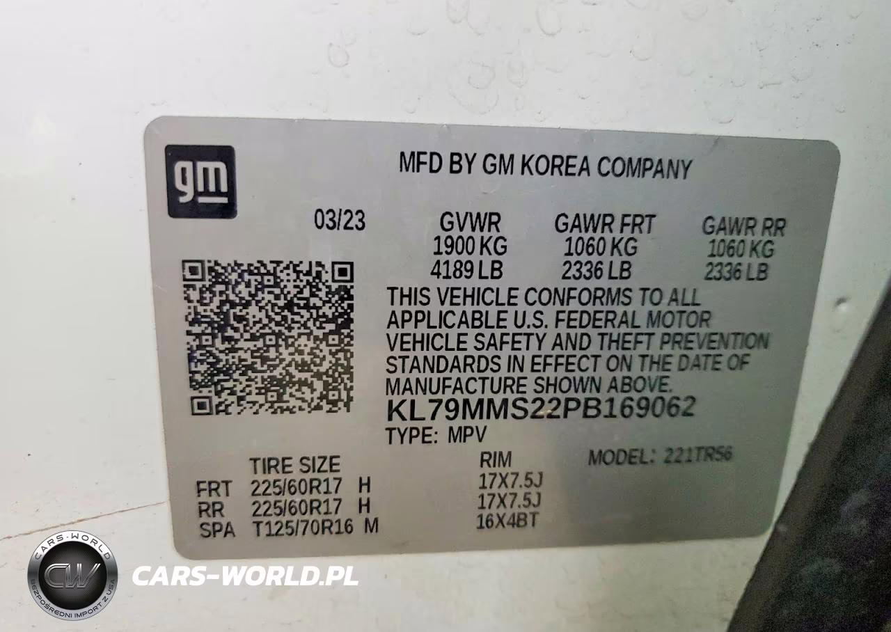 2023 Chevrolet Trailblazer Ls VIN:KL79MMS22PB169062 - 12