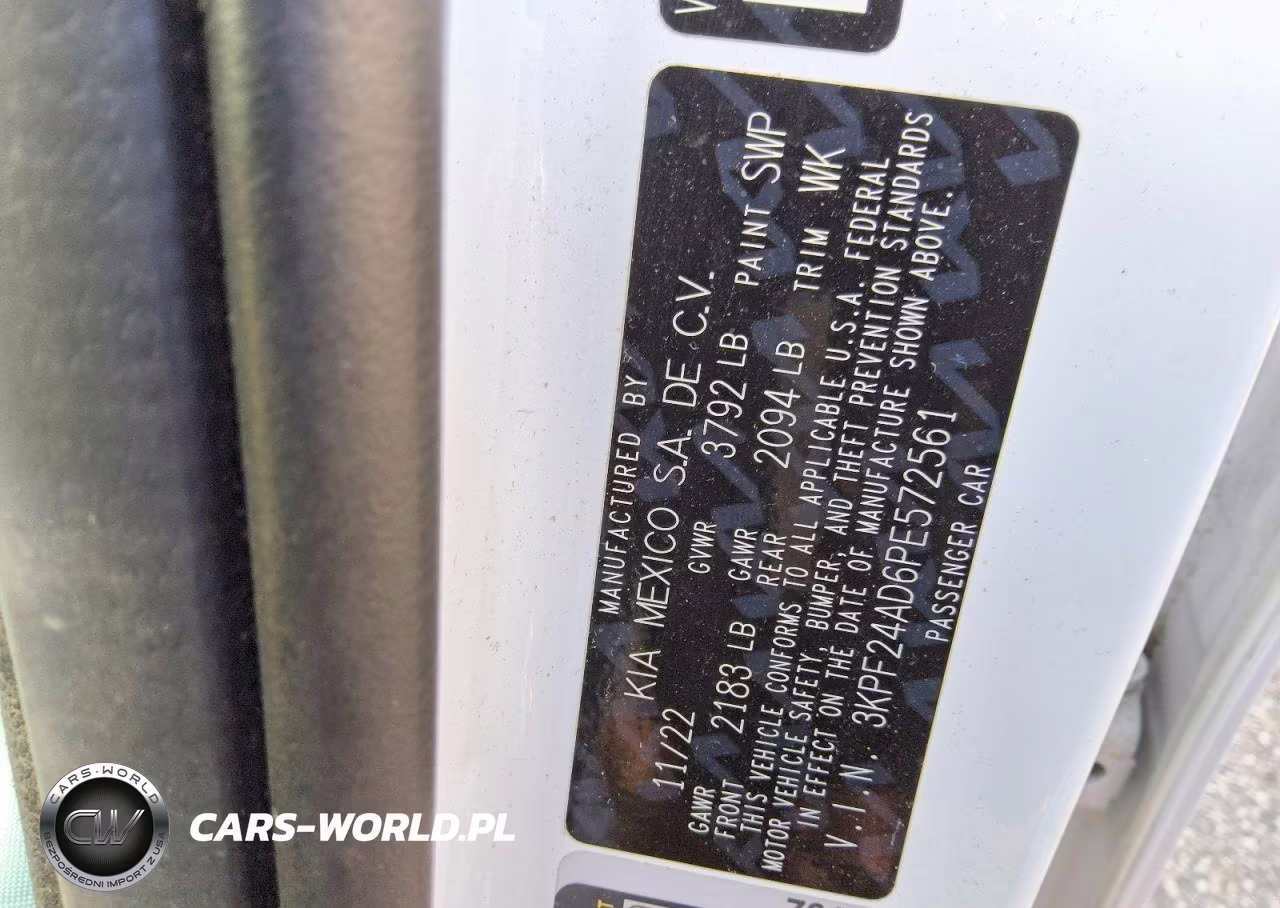 2023 Kia Forte Lxs VIN:3KPF24AD6PE572561 - 13