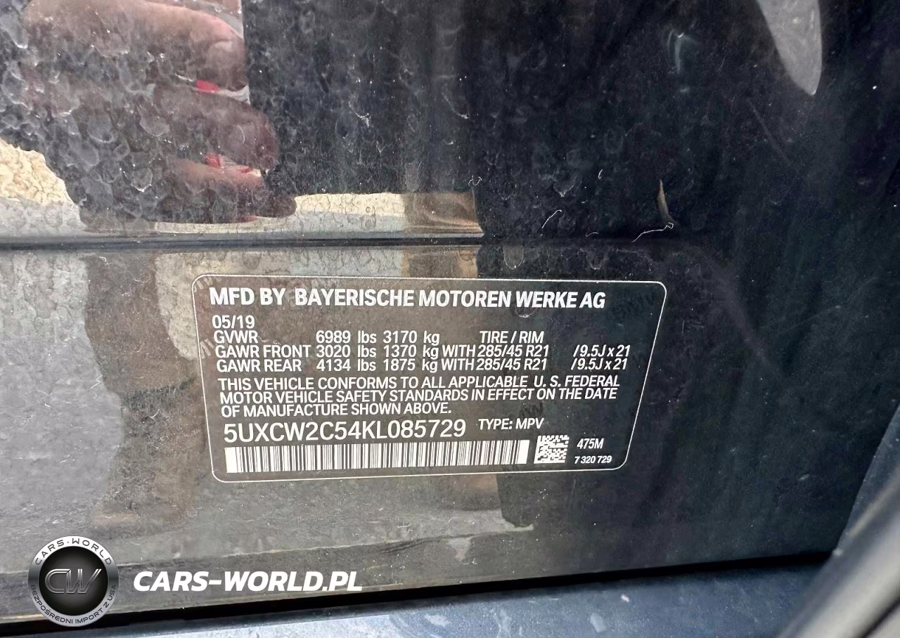 2019 BMW X7 xDrive40I VIN:5UXCW2C54KL085729 - 10