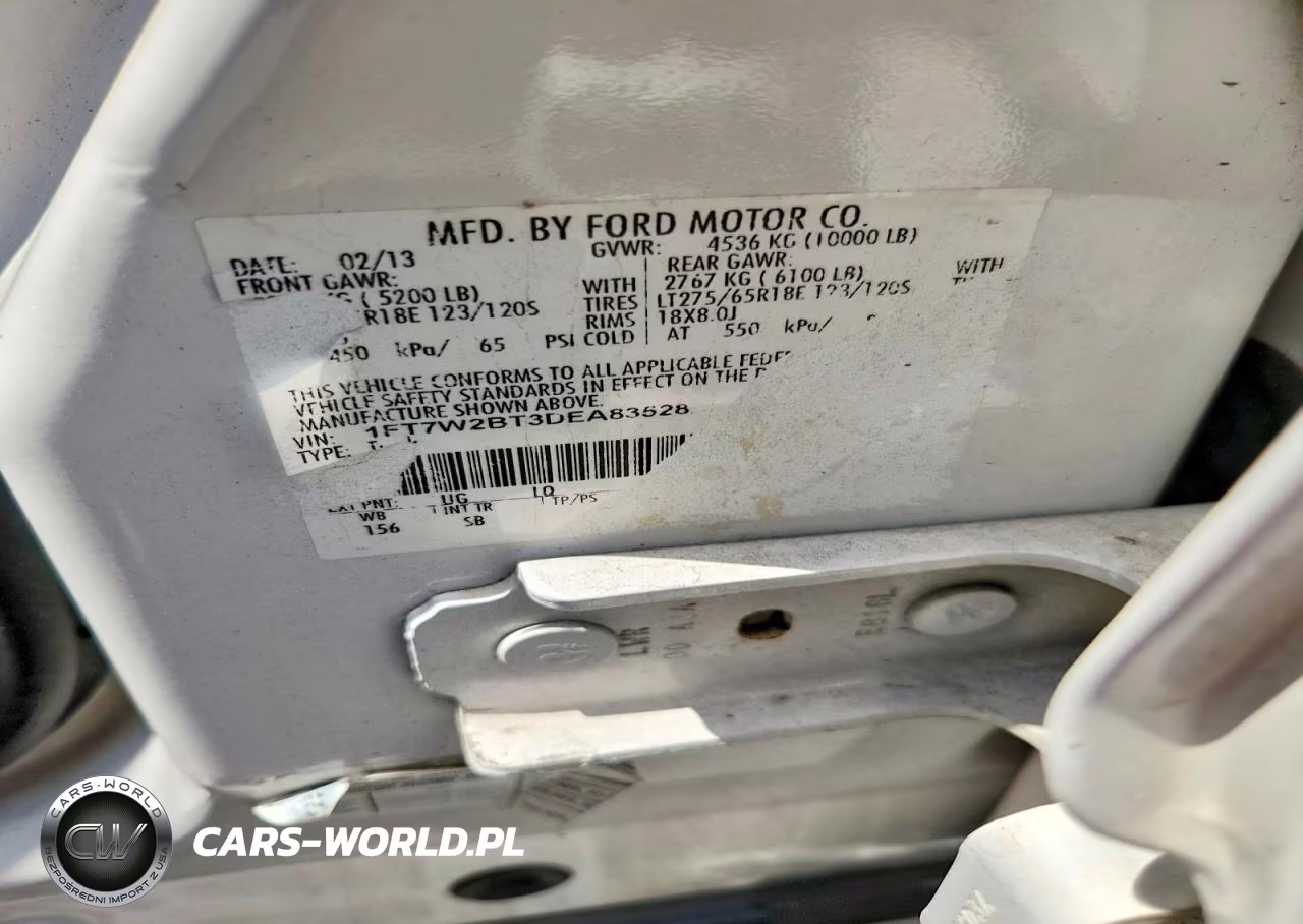 2013 Ford F250 Super Duty VIN:1FT7W2BT3DEA83528 - 12