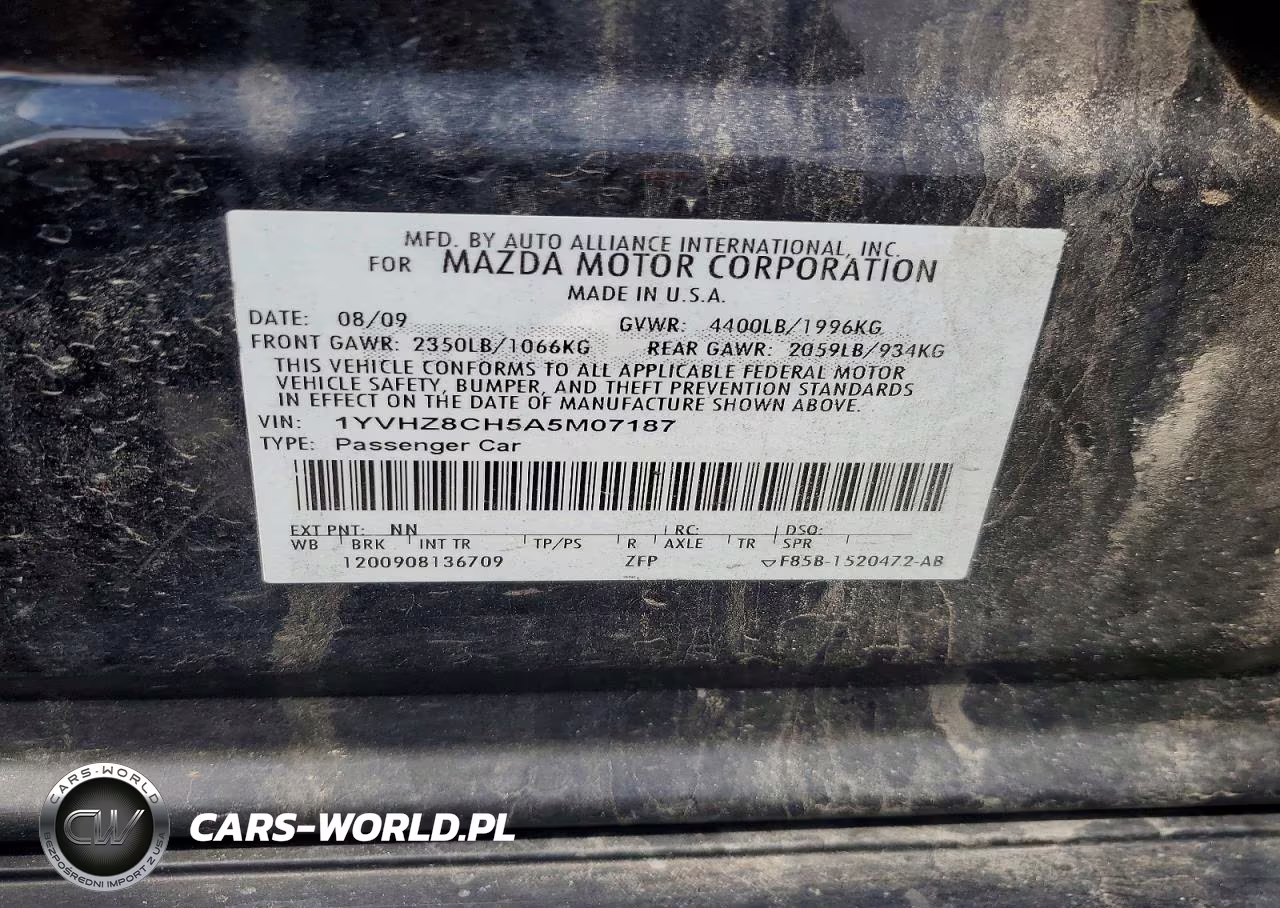 2010 Mazda 6 VIN:1YVHZ8CH5A5M07187 - 12